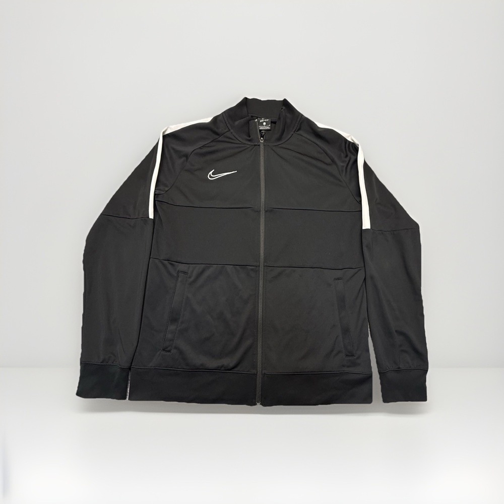 Nike Track Jacket Women L Dri-Fit Polyester Black Solid AJ9180-010
